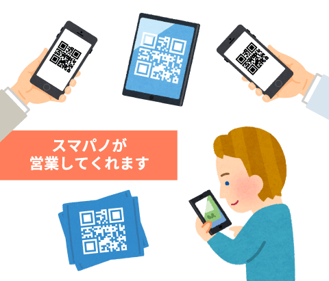 スマパノが営業してくれます